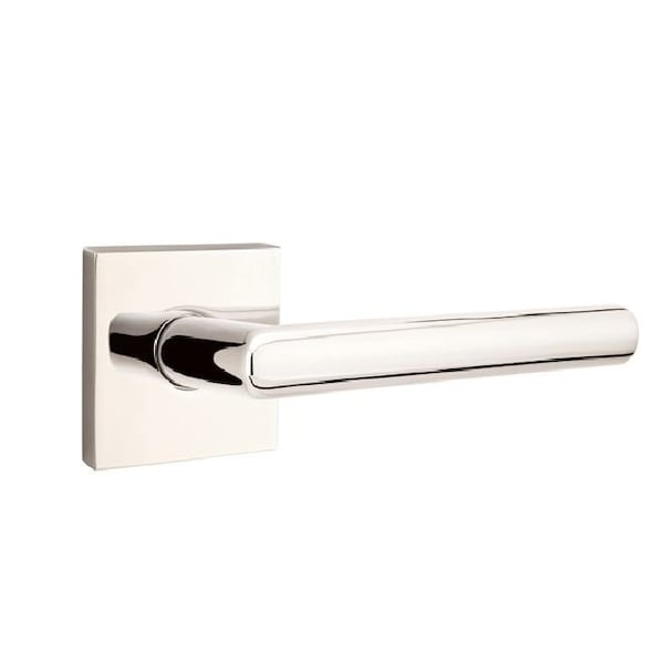Emtek Stuttgart Lever Right Hand 2-3/8 in Backset Privacy w/Square Rose for 1-1/4 in to 2 in Door 5210STUUS14RH - main